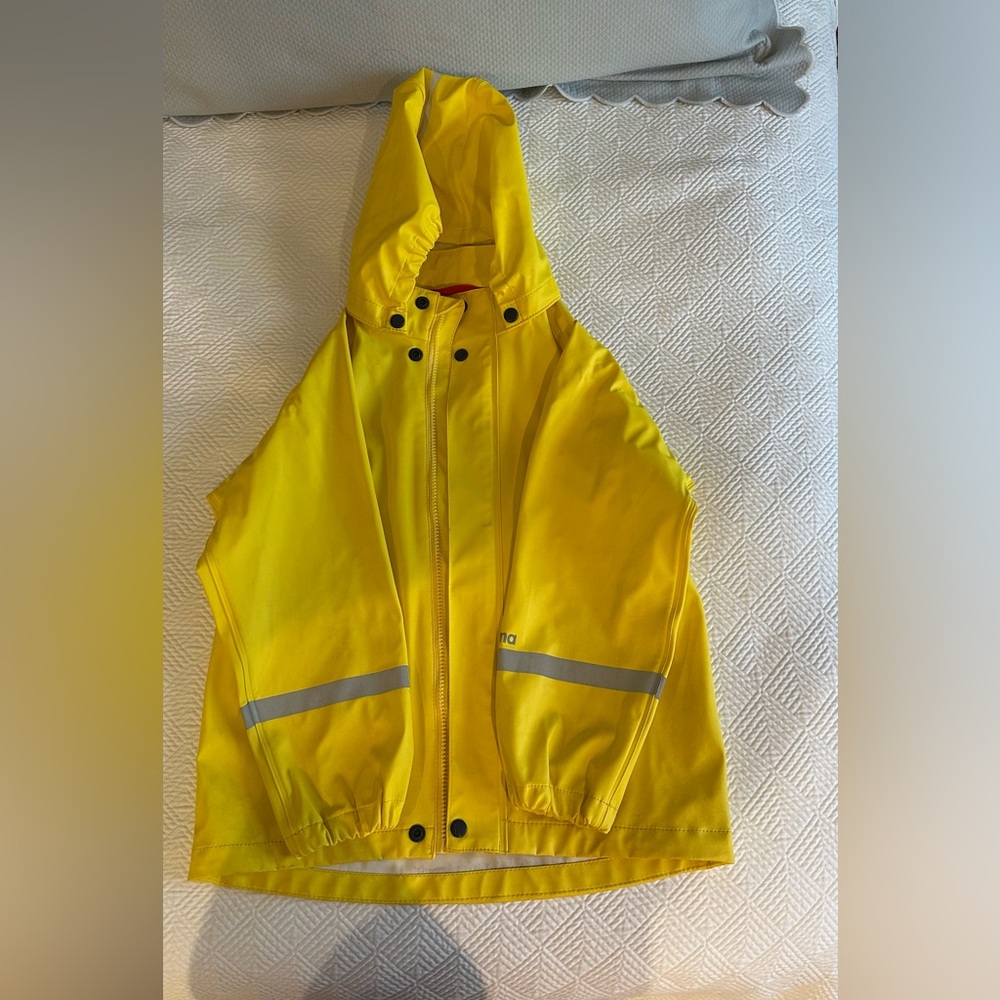Yellow Reima Kids Rain Jacket